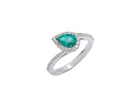 Anillo Valentina Callegher Mujer in Oro Smeraldo 0.56 Ct 11678/2SSM - 11678/2SSM